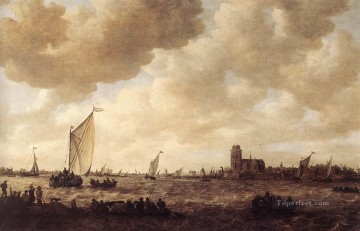  Dordrecht Painting - View of Dordrecht Jan van Goyen